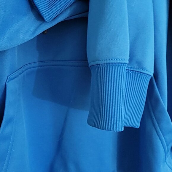 Adidas Blue Hoodie with Gray Drawstrings - Picture 7 of 10